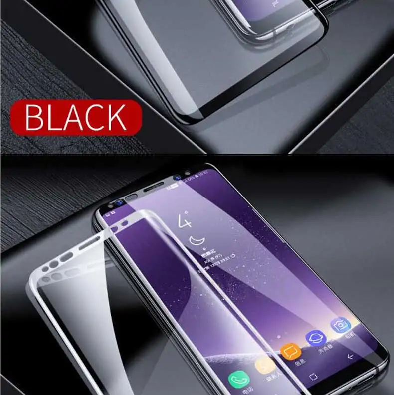 100D закругленные края закаленное стекло для samsung Galaxy Note 9 8 S8 S9 S7 S6 Edge S8 S9 Plus защитный прозрачный экран стеклянная пленка