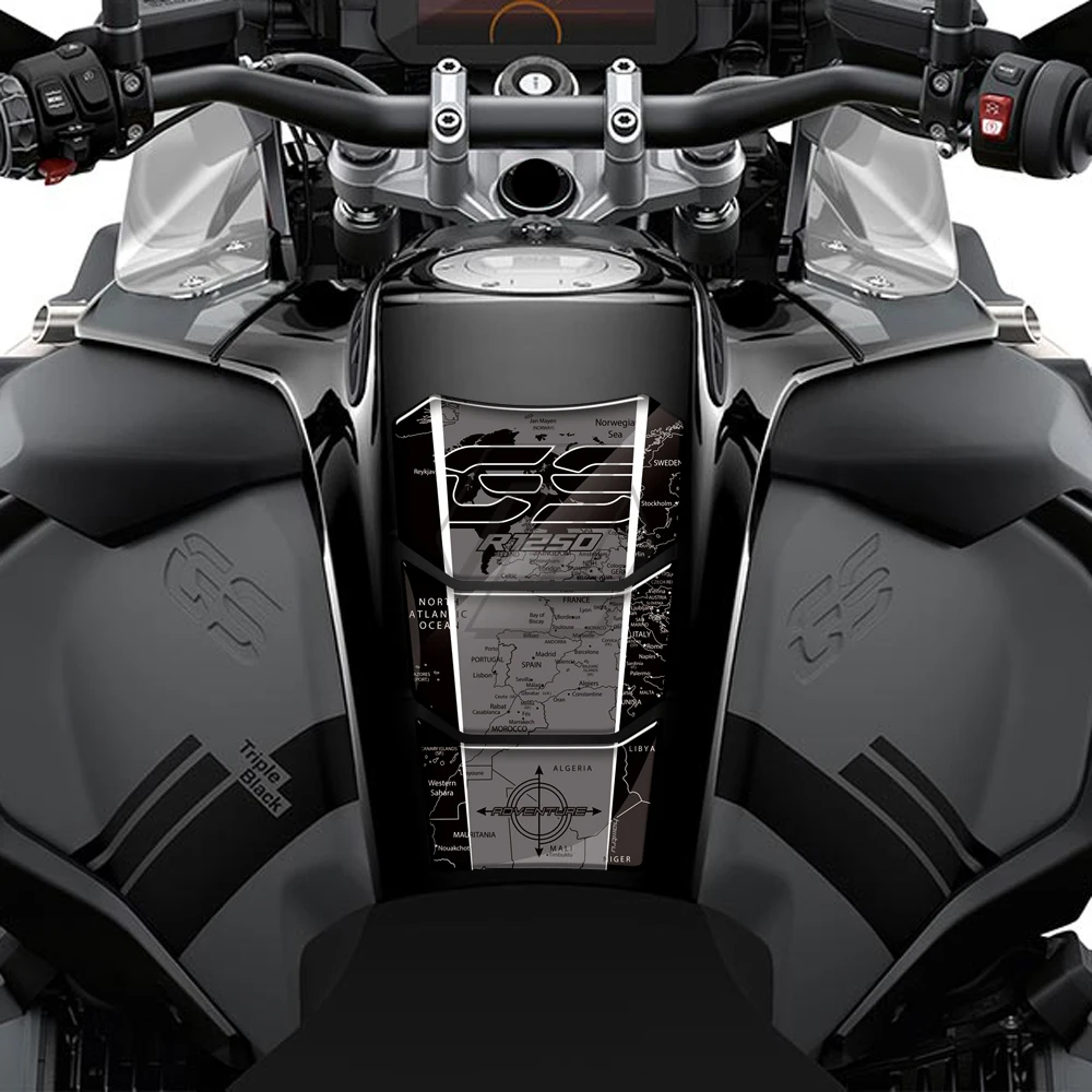 For BMW Motorrad R1250GS Adventure 2019-2022 3D Resin Motorcycle Tank Pad Sticker 40 Years GS / R1200GS Adventure LC 2014-2019