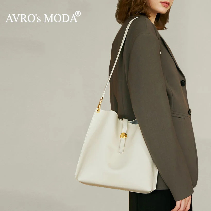 

AVRO's MODA Fashion Luxury Designer Handbag Women Genuine Leather Large Capacity Shoulder Bags Ladies Casual Retro Crossbody Bag