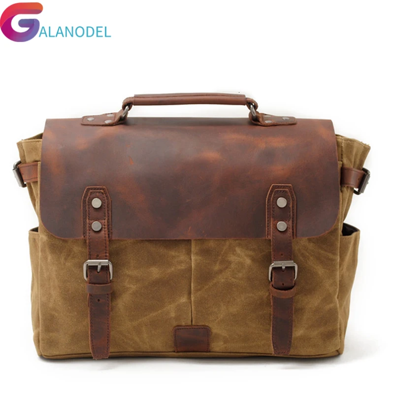 

GALANODEL bag, shoulder bag belt single shoulder men's man Single men's handbag, computer male canvas motorcycle bag