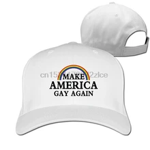 Регулируемые бейсбольные кепки с радугой Make America Gay Again
