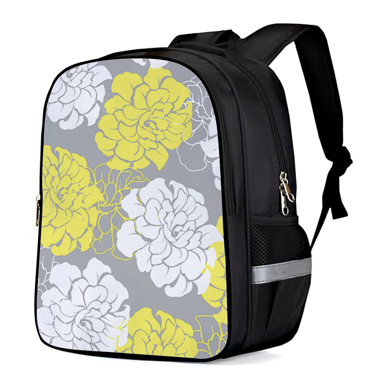 Peony Flower Plant Yellow White Children Adult Schoolbag Athletic