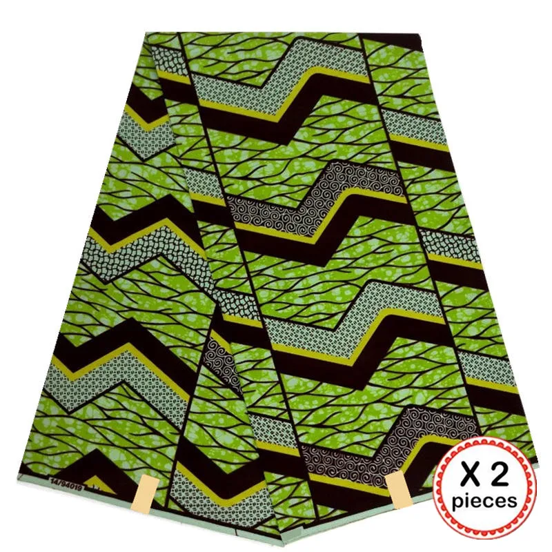 Африканская восковая ткань с принтом Анкара для шитья Анкара африканская ткань 12 ярдов Нигерия хлопок Гана ткань для платья 91017