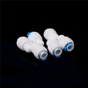 

2PCS 1/4"x1/4"x1/4" 3-way Y Splitter Aquarium Quick Connect Push Fit RO Water Tap Connector Garden Tools Y Connector