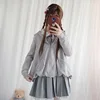 2022 Cute Lolita Spring And Autumn Fairy Female Bear Pure Cotton Dress + Shirt Role-Play Two-Piece  Cosplay Kawayi ► Photo 3/4