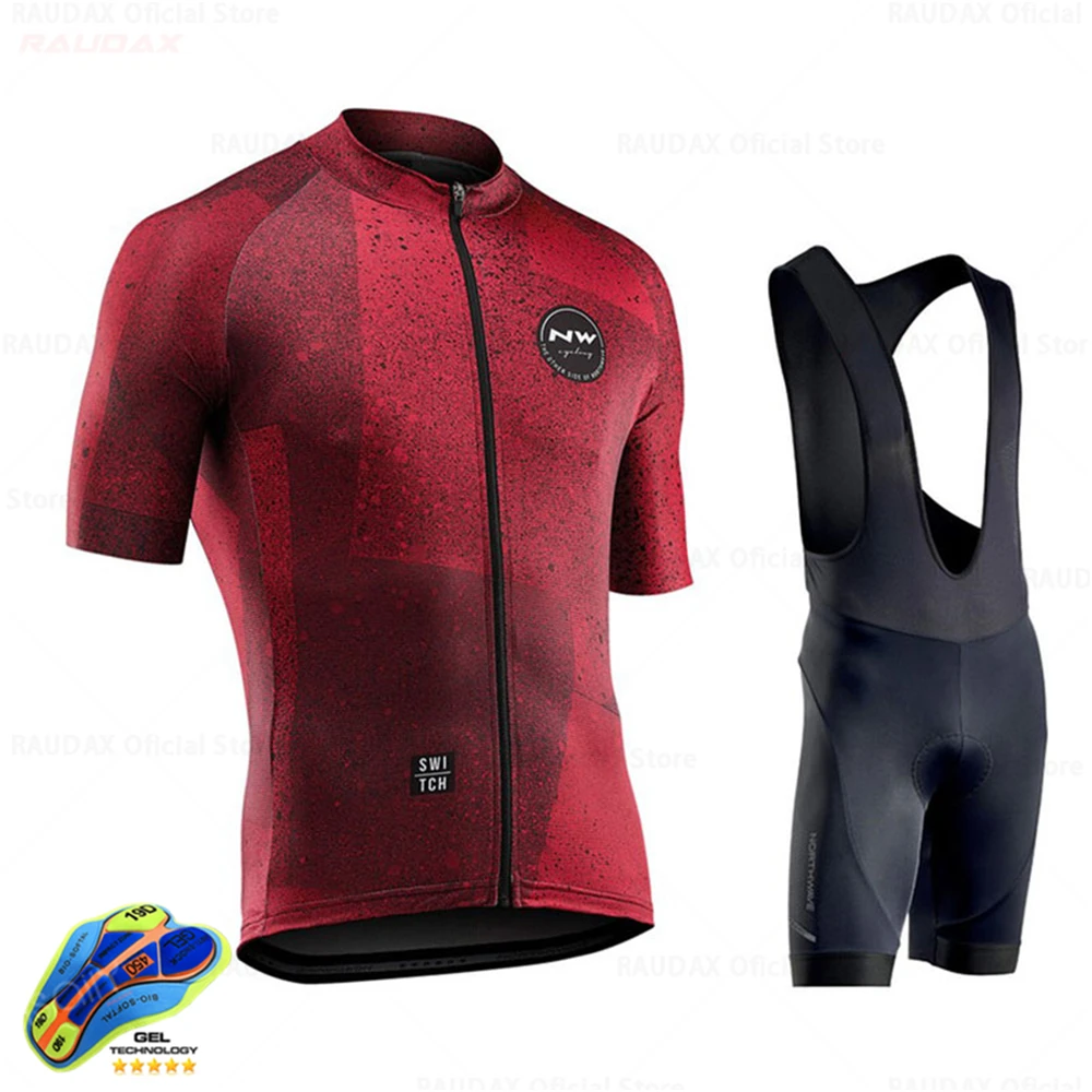 Велосипедная майка Pro Team Northwave, дышащая, MTB, велосипедная одежда, одежда для горного велосипеда, одежда для Майо, Ropa Ciclismo - Цвет: Bib cycling set