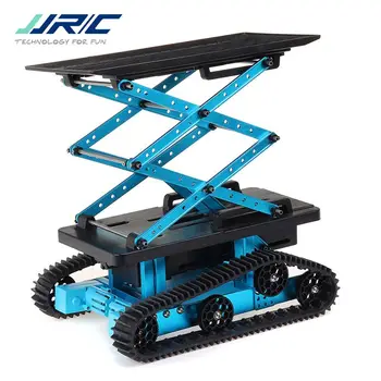 

JJRC K2 2.4G 180.37 Motor DIY Smart RC Robot Car Metal Lift Car Educational Kit Remote Control Robot Arm for Kids Model Toys