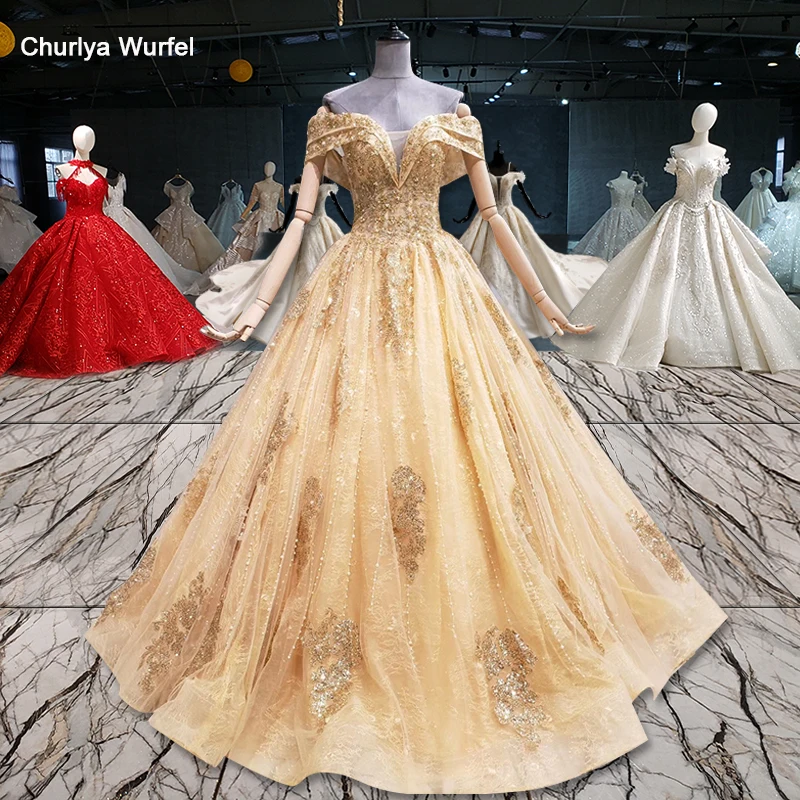 HTL1018 ТРАПЕЦИЕВИДНОЕ вечернее платье длинное золотое с открытыми плечами милое кружевное до пола вечернее платье с бисером для женщин abendkleider