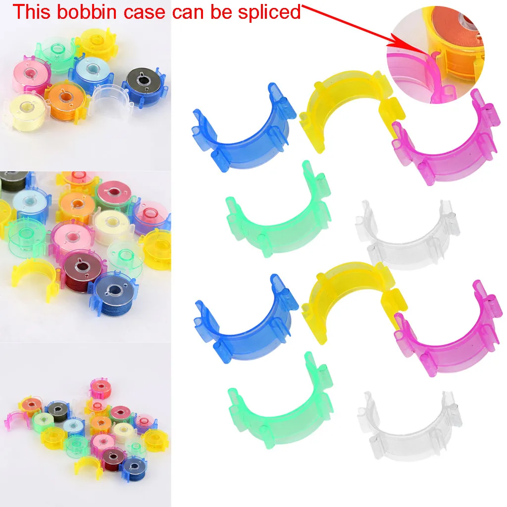Bobbin clip Splicable Reusable bobbins With A New bobbin Clip For Embroidery keeps bobbin thread from unwinding Sewing tool