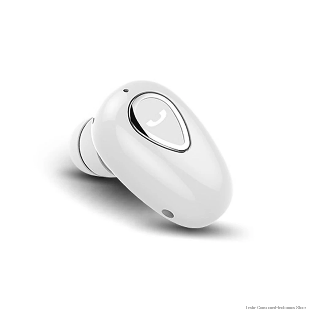 Мини Bluetooth наушники беспроводные наушники-вкладыши мини спортивные невидимые стерео эргономичный дизайн для спорта на открытом воздухе автомобиля вождения телефона спорта - Цвет: White