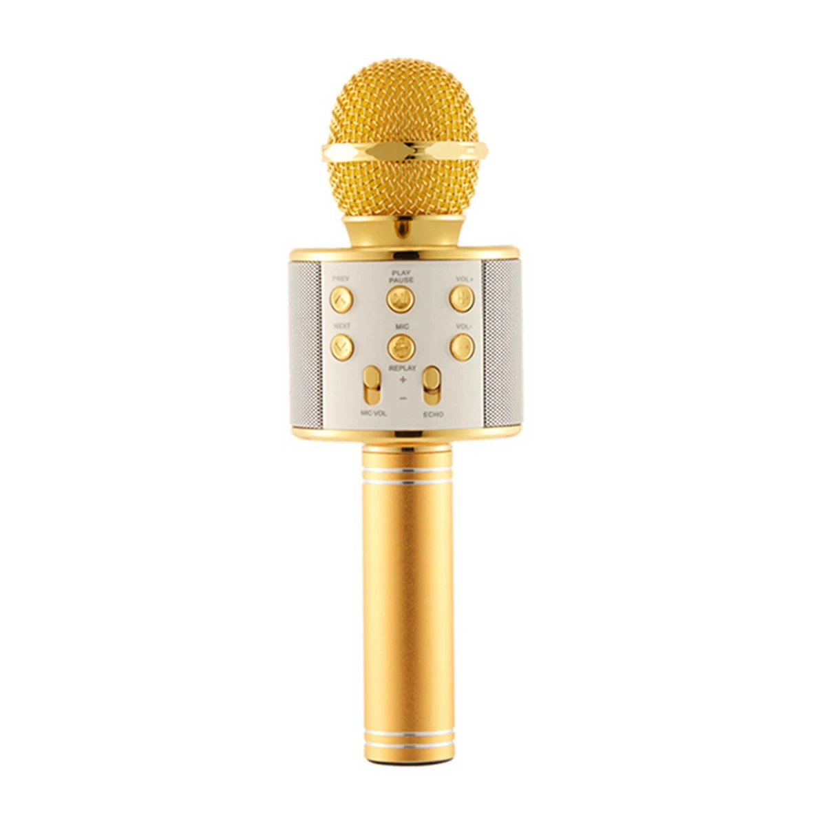 Gold Bluetooth микрофон Eliminate устранение шума беспроводной профессиональный микрофон Bluetooth 4,0 выходная мощность 5 Вт караоке микрофон - Цвет: Gold