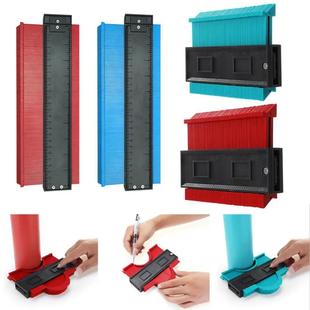 

Multi-Function Contour Gauge Arc Scale Profile Gauge Type Profiler Woodworking Gauge Irregular Contour Gauge
