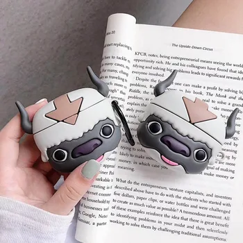 

Three-dimensional cattle AirPods pro Apple Bluetooth wireless headset 2/3 generation cartoon anti-fall soft rubber shell for men
