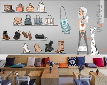 

beibehang papel de parede mural Three-dimensional hand-painted luggage tooling wall custom silky 3d wallpaper home decorations