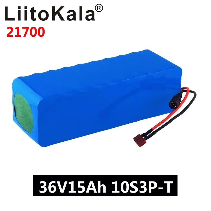 Аккумулятор LiitoKala 36 в 15 А · ч 21700 5000 мА 10S3P 500 Вт аккумулятор высокой мощности 42 В 15000