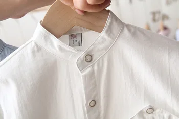 

Autumn new children's clothing boys children solid color cotton wild long-sleeved shirt