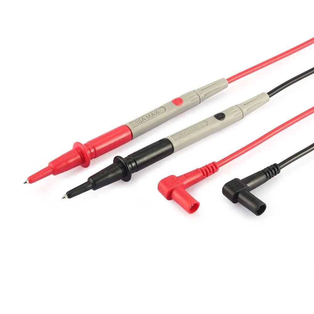 

Digital Multimeter Universal Probe Test Leads Cable Pin Needle Tip Multi Meter Tester Wire Test Pen 10A/1000V 1 Pair