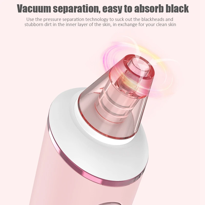 Makeup Remover Vacuum Blackhead Acne Meter USB Charging Smart Memory Electric Skin Cleaner Shrink Pore Tool with LED Light