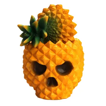 

Home Decoration Taro Makeup Table Party Box Jewelry Storage Halloween Container Pineapple Skull Organizer DIY Resin Desktop