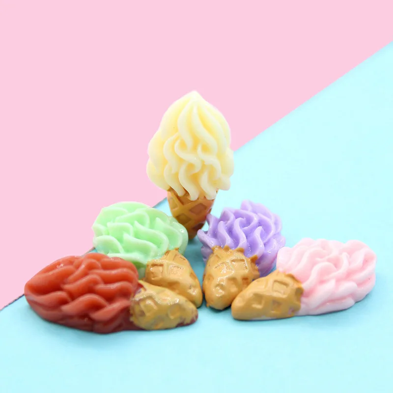 10 шт. Kawaii миниатюрный Еда милое платье снежной стопу резиновые кабошоны из смолы