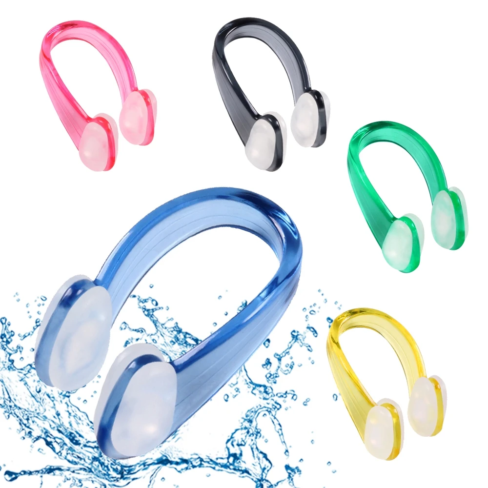 

4pcs 6 Colors Waterproof Silicone Swimming Nose Clip Swim Earplug Earplug Suit Pool Accessories