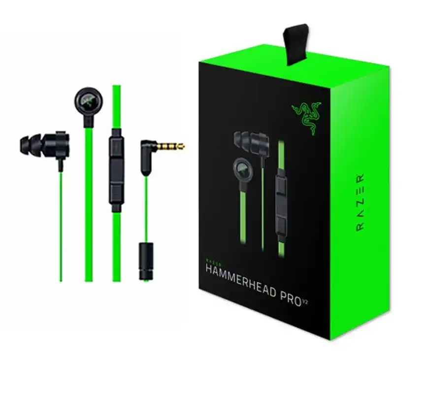 V2 Pro 3 5mm In Ear Headphone Volume Controls Wired Fob Earphone With Mic Headset Gaming For Razer Hammerhead Pro V2 Phone Earphones Headphones Aliexpress
