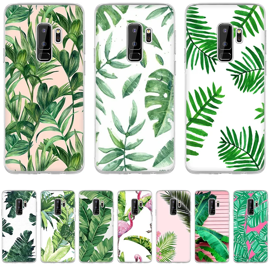 Mobile Phone Case Cover Tropical Plants Cactus Banana Leaves Fashion Fun Dynamic For Samsung Galaxy S7 Edge S8 S9 Plus Cases TPU |