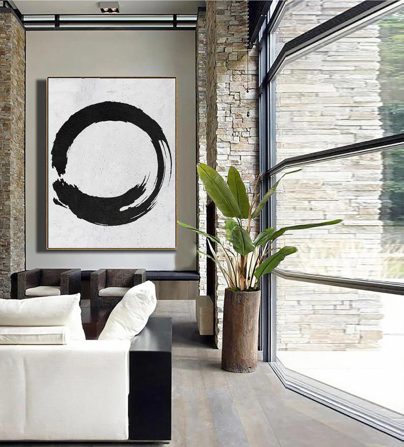 Circle Geometric Painting Wall Art Large Modern Art Painting On