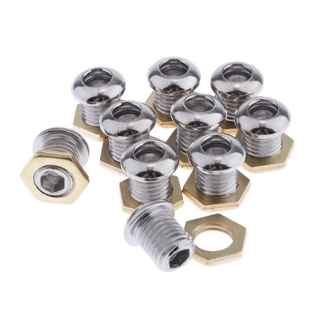 10pcs Drum Air Vent With Gasket Bass Tom Snare Drum Parts Musical Instruments Accessories drum percussion accessories drum accessories