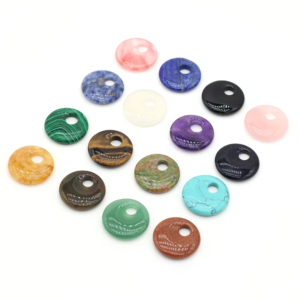 Pietre Preziose Naturali Perline Sfuse Distanziatore Rondelle - Foto 12