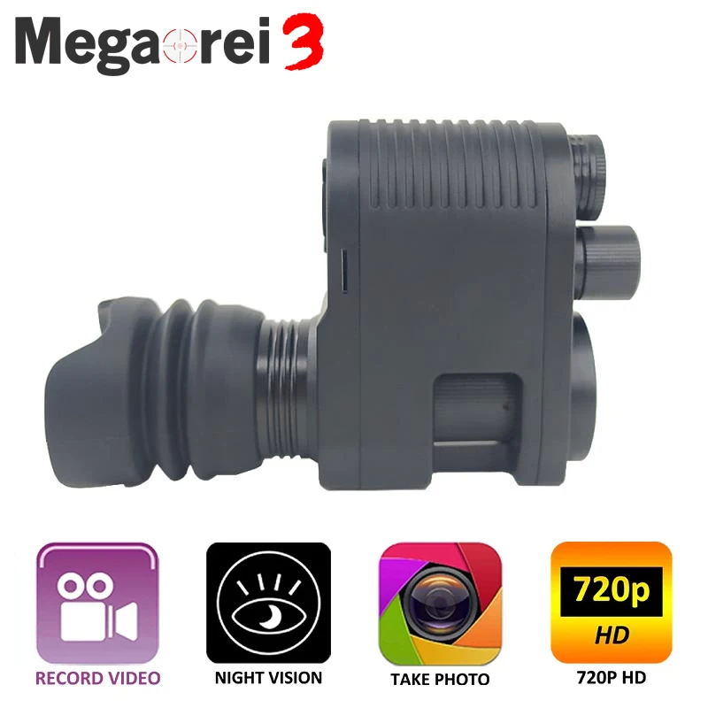 

Megaorei 3 Night Vision Rifle Scope Optical Night Sight NV007 Spotting Scope HD720P VCR Hunting Camera Telescope with Laser IR