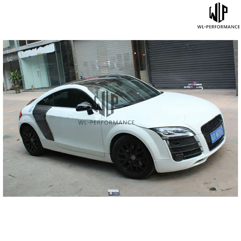 R8 PU автомобильный комплект кузова передний бампер задний бампер боковые юбки боковые крылья противотуманная фара решетка для Audi TT TTS R8 Стиль автомобиля Стайлинг 09-13