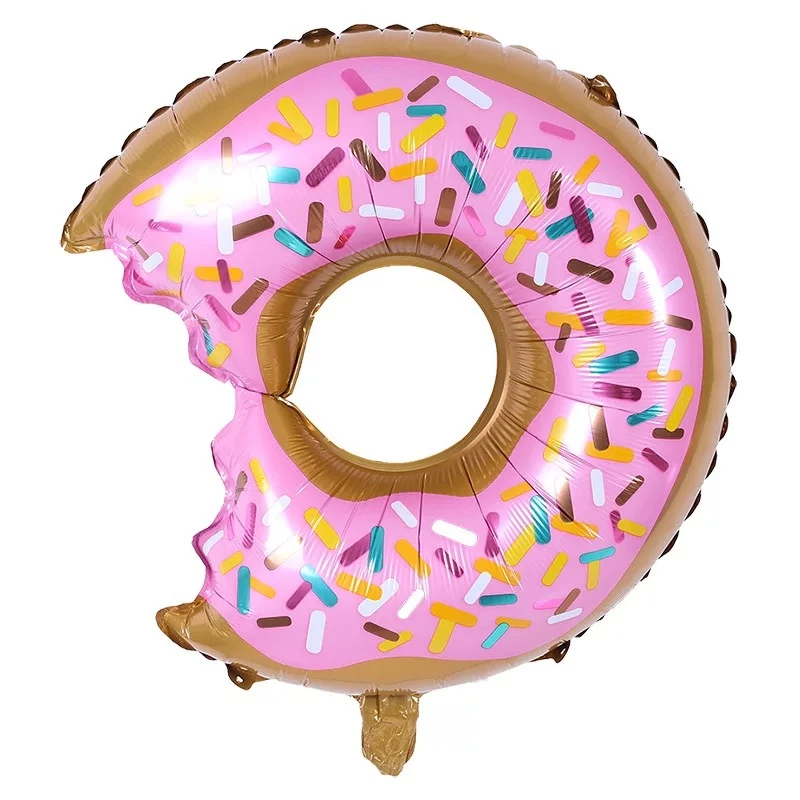 75X70cm obst thema party dekoration süßigkeiten donut aluminium folie ballon mädchen geburtstag party rosa thema dekoration luftballons – Detail 2