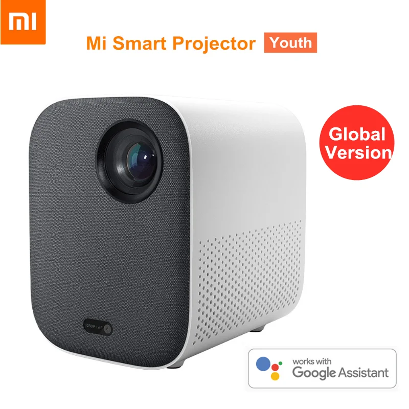 Глобальная версия смартфона Xiaomi Mijia, 1080P Full HD Android TV 9,0 500ANSI 2,4G, Wi-Fi, 16 ГБ ROM, Bluetooth мини-проектор Глобальная версия смартфона Xiaomi Mijia, 1080P Full HD Android TV 9,0 500ANSI 2,4G, Wi-Fi, 16 ГБ ROM, Bluetooth мини-проектор