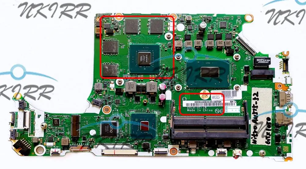  DH5VF LA-F952P NBQ3L11001 NBQ3L11002 NBQ3L11003 NBQ3M11004 I5-8300H GTX 1050 4GB motherboard for Ac