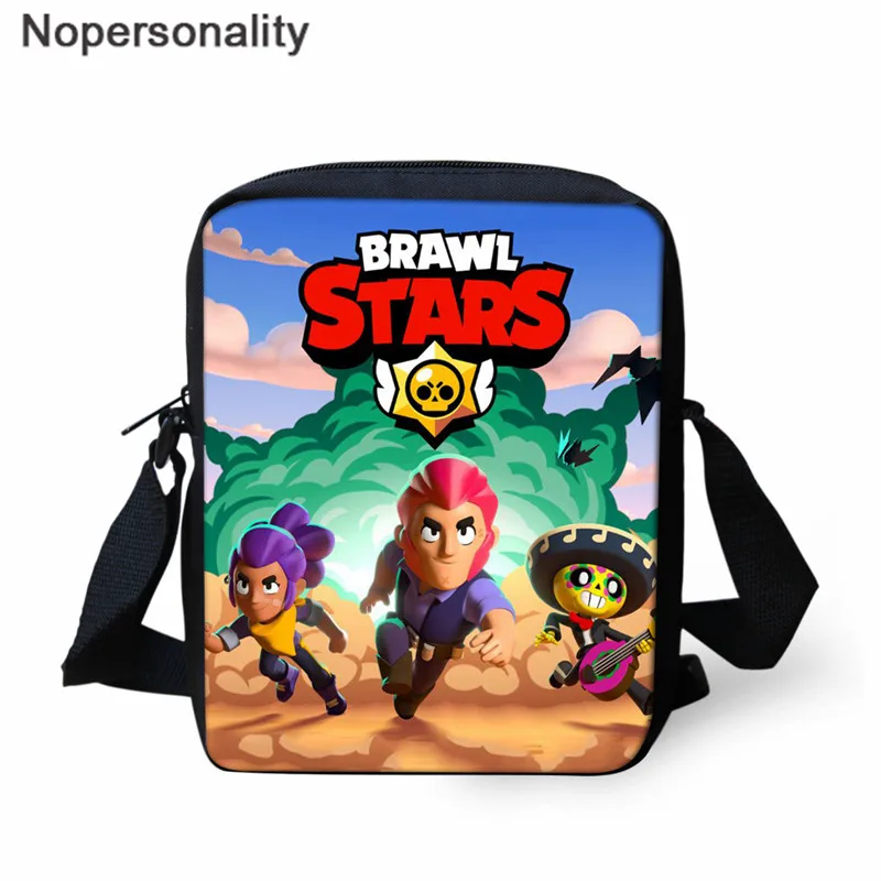 

Nopersonality Brawl Stars Crossbody Bags for Boy Cartoon Game Prints Men Bags Shoulder Cross Body Bag Small Messenger Kids Bags