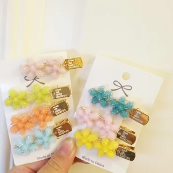 

Elegant Candy Rhinestone Hairclip Lady Style Crystal Girl Hairpin Duckbill Clip Barrette Tools Accessories