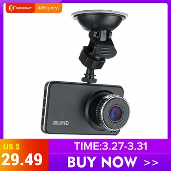 

IPS60 Full HD 1080P 3" Touch Screen Dual Lens mini Car DVR With Backup Rear Camera Registrator Night Vision Recorde