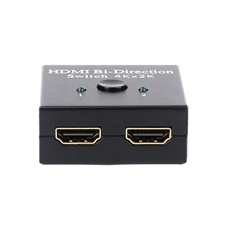 Алюминиевый сплав HDMI двунаправленный 2,0 переключатель Smart 4K HDMI видео аудио коммутатор сплиттер черный 4K 3D Разрешение 3 HDM позолоченный
