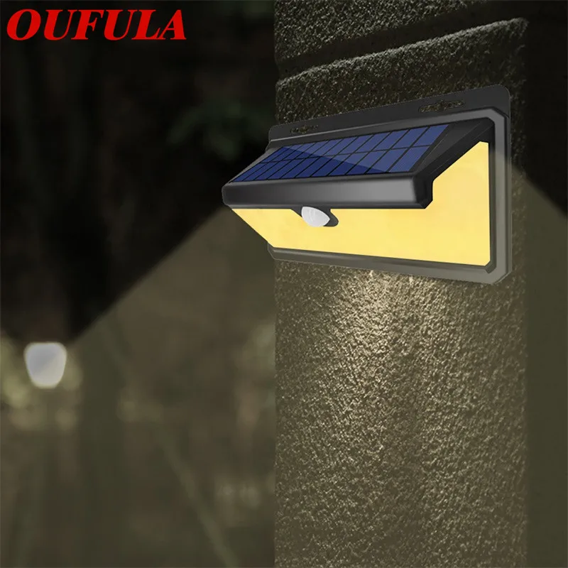 

AOSONG Flame Wall Lamp Induction Outdoor Garden Courtyard Three Sides Illuminated Lighting Street Lamp IP65