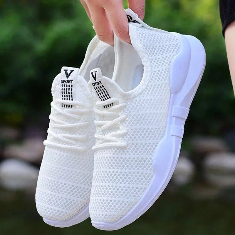 Zapatillas de correr para mujer, suela gruesa, para gimnasio, para caminar|Zapatillas de correr| - AliExpress