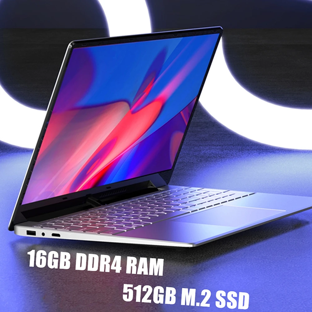 LHMZNIY 15 6 дюймовый ноутбук 16 Гб DDR4 RAM 512 ГБ M.2 SSD Intel 3867U игровой WiFI веб камера отпечаток