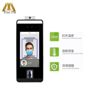 

High Quality ZK Face Recognize Access Control Time Attendance Fever Detection Infrared Body Temperature Terminal SpeedFace-V5L