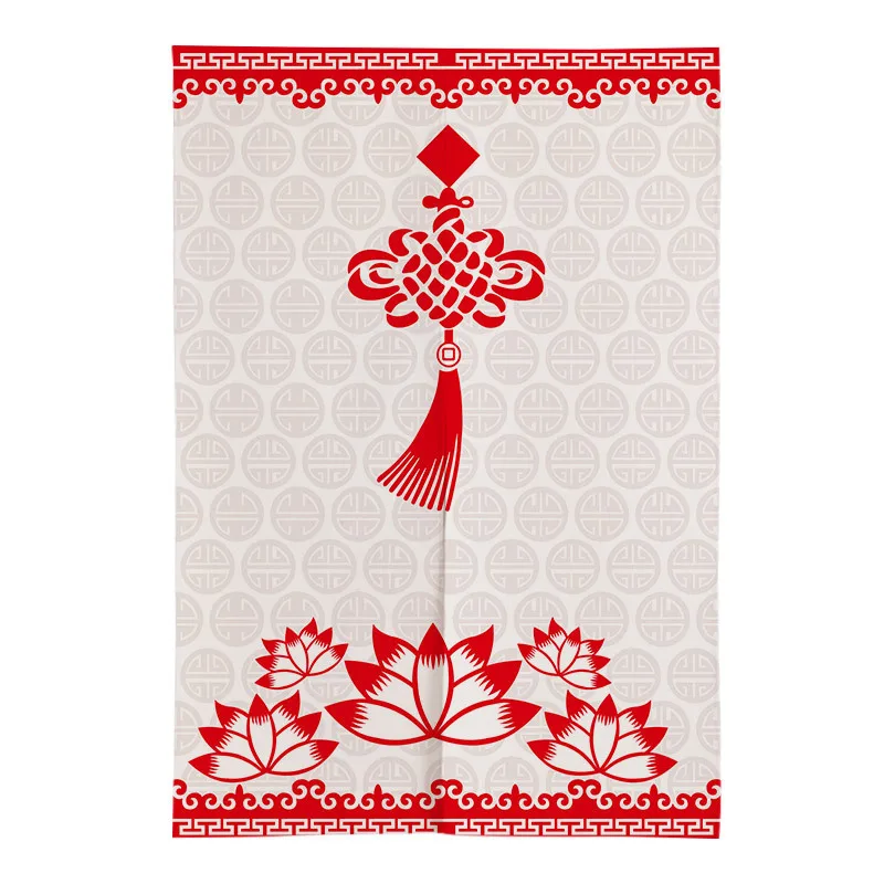 2019 Traditional Chinese Door Curtain Chinese Knot Pattern Bedroom Partition Curtain Kitchen Half Feng Shui Noren From Olgar 32 29 Dhgate Com