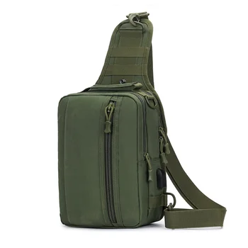 

Cross Body Zipper Closure Chest Bag Single Shoulder Casual With Handle Outdoor Climbing Multifunctional Large Capacity Soft Back