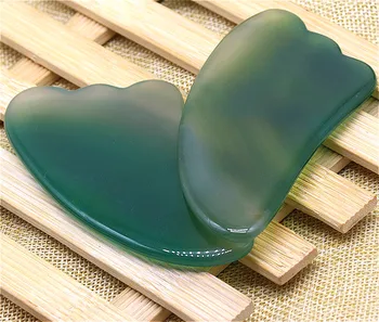

Quartz Jade Guasha Board Natural Stone Scraper Gua Sha Massage Tools Acupuncture SPA Therapy Face Neck Body Care Face Lift Tool