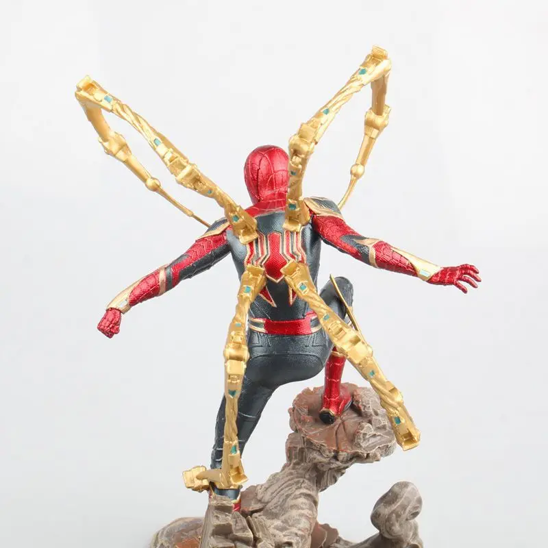 Marvel Мстители Бесконечность войны Железный Человек-паук статуя ПВХ Человек-паук 28 см фигурка Коллекционная модель игрушки подарки
