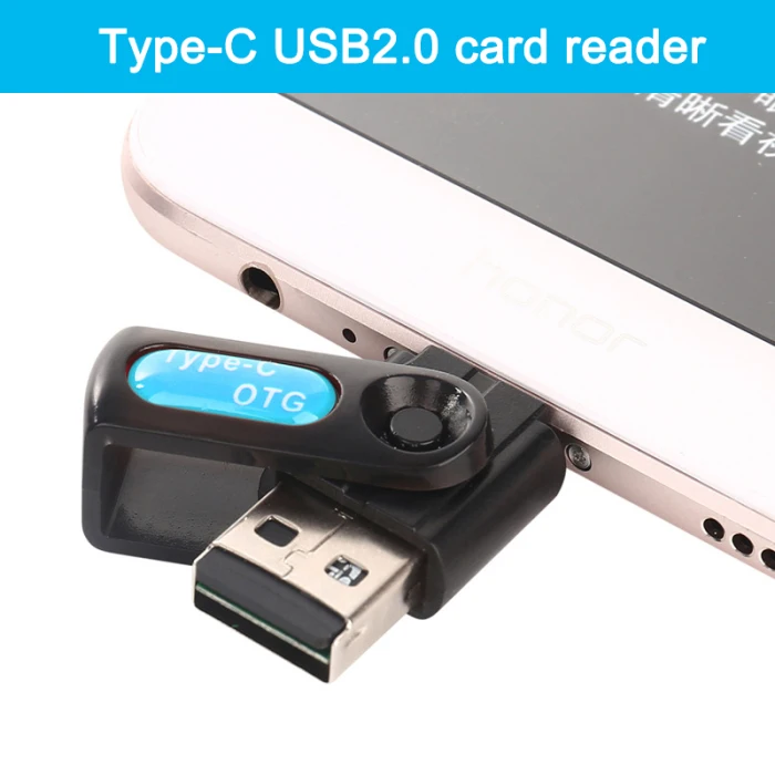 Тип-c мини USB 2,0 кард-ридер телефон аудио SD кард-ридер портативный автомобильный OTG кард-ридер и