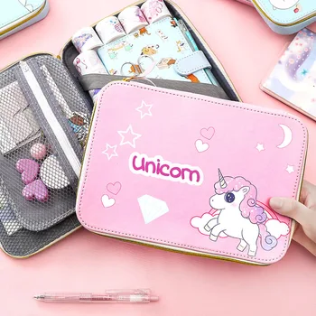 

Cute Multi-layer Pencil Case Kawaii Large Capacity Pen Case Dinosaur Pencil Box For Girls Gift School Office Supplies Stationery