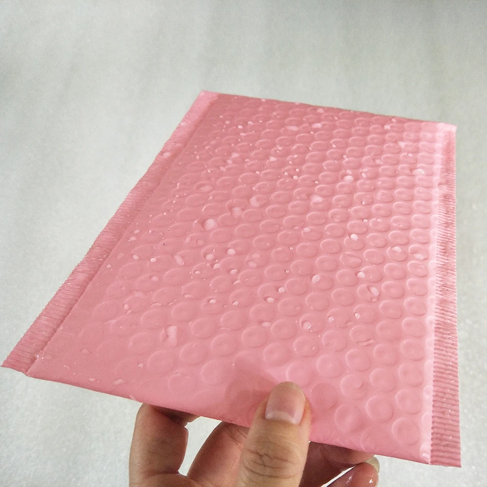 15x20+4cm 25pcs/lot Light pink Poly bubble Mailer envelopes padded Mailing Bag Self Sealing packaging bags